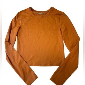 Abercrombie & Fitch Soft A&F Collection Long Sleeve top, dark orange Size XSmall